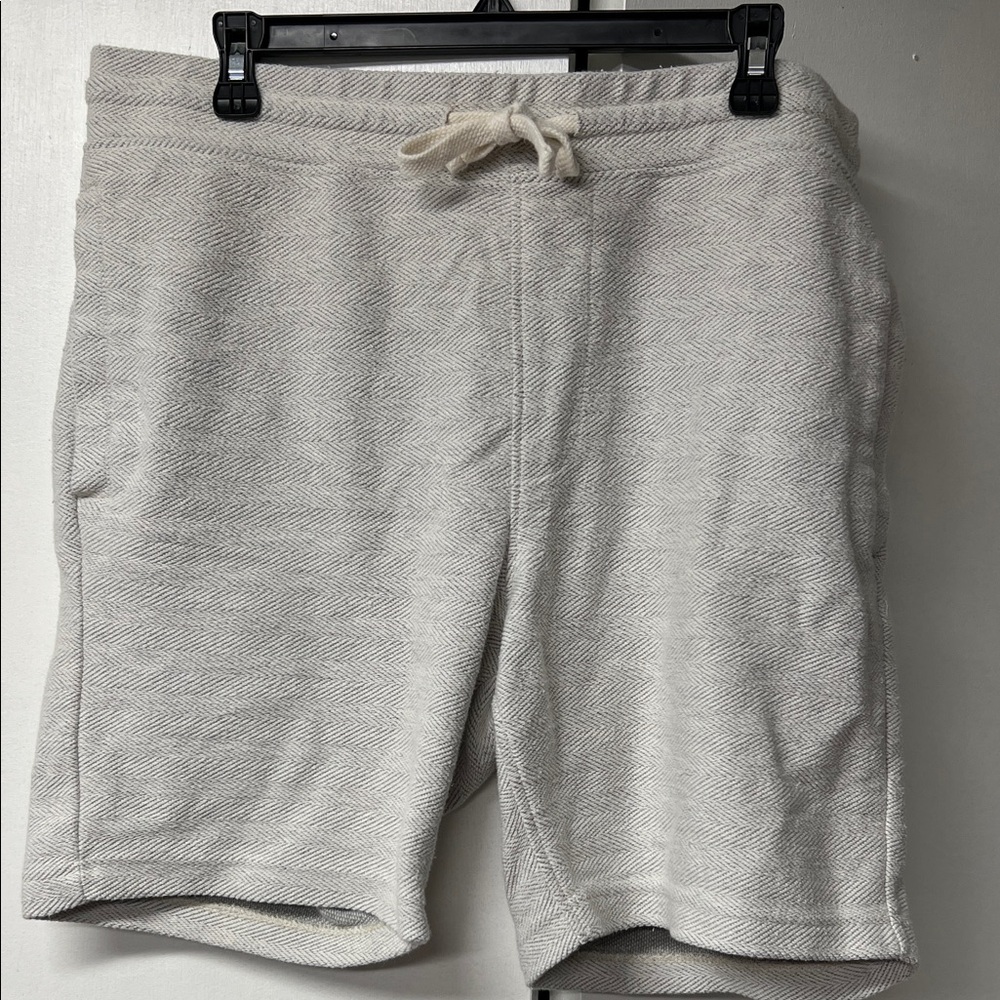 Goodfellow & Co Men's Beige Herringbone Athletic Shorts